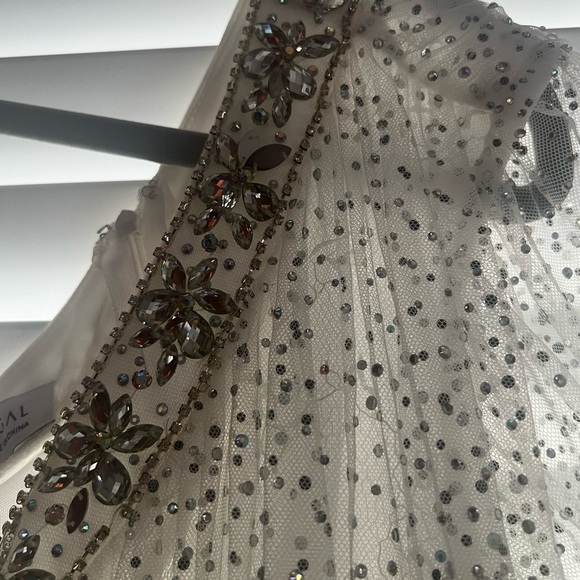 MacDuggal one shoulder mini tulle dress - Picture 5 of 13